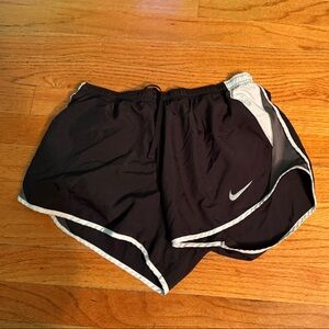 Nike Black Athletic Shorts with White Trim